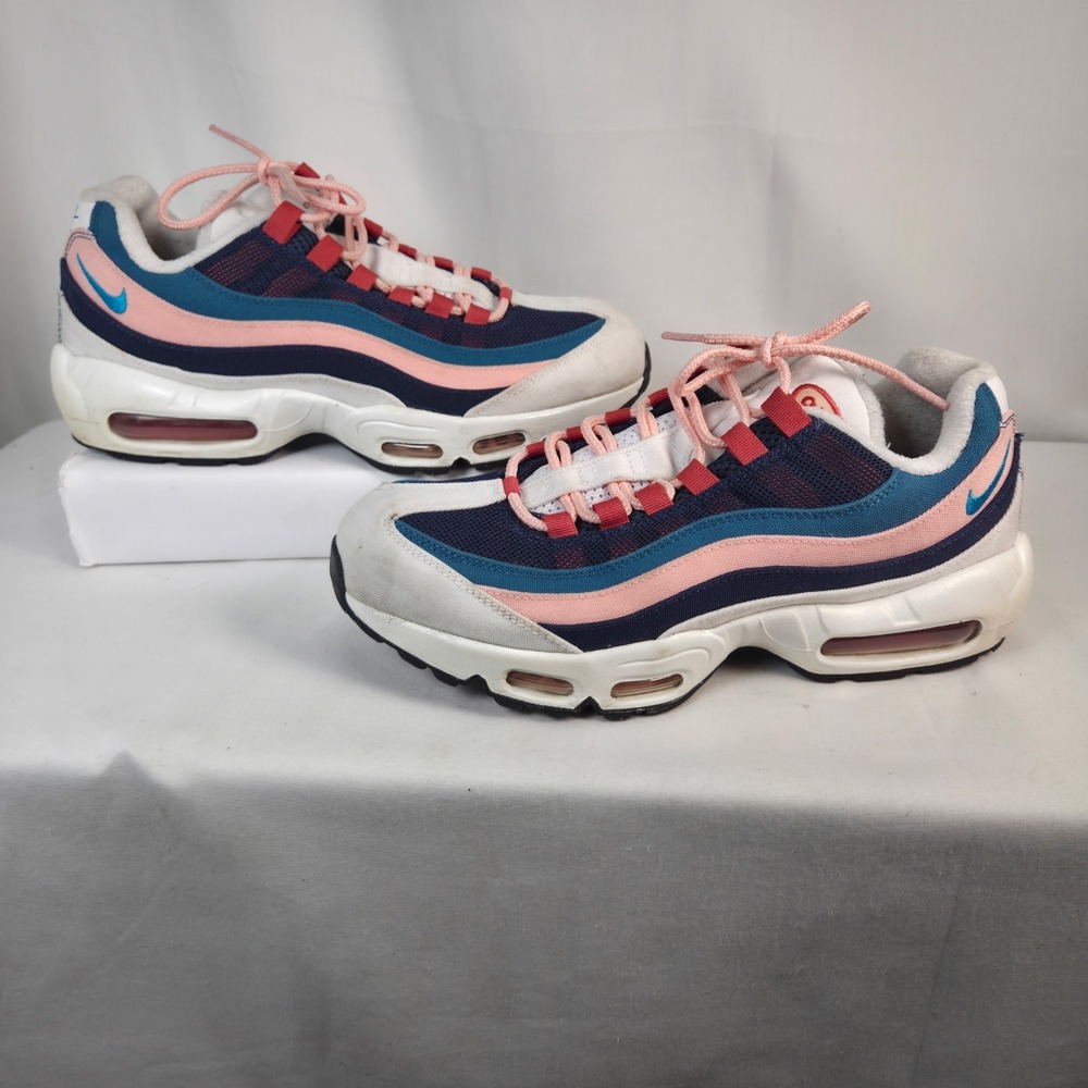 Nike Air Max 95 Big Bubble Womens 10.5 Pink Teal Navy Nike By You Custom